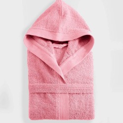Μπουρνούζι Mε Κουκούλα Bath Amadeus Pink Cotton Rythmos 1Τεμ