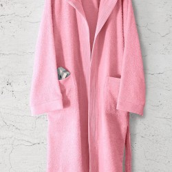 Μπουρνούζι Mε Κουκούλα Bath Amadeus Pink Cotton Rythmos 1Τεμ