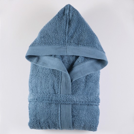 Μπουρνούζι Mε Κουκούλα Bath Amadeus Denim Cotton Rythmos 1Τεμ