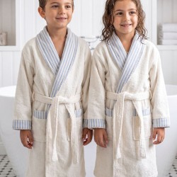 Μπουρνούζι Παιδικό Με Γιακά Kids Bath Summer L.Blue Cotton Rythmos 1Τεμ