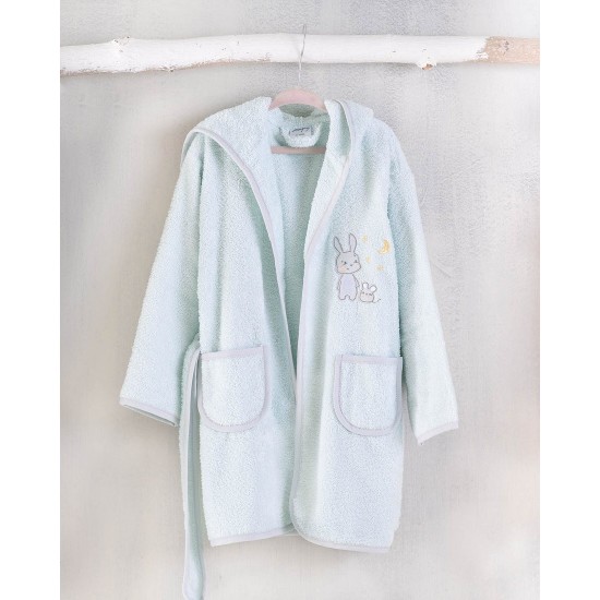 Μπουρνούζι Παιδικό Με Κουκούλα Bath Gabby Aqua Cotton Rythmos 1Τεμ