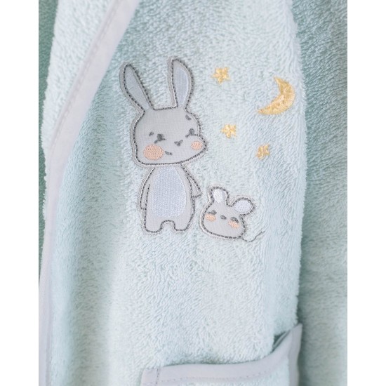 Μπουρνούζι Παιδικό Με Κουκούλα Bath Gabby Aqua Cotton Rythmos 1Τεμ