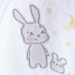 Μπουρνούζι Παιδικό Με Κουκούλα Bath Gabby White Cotton Rythmos 1Τεμ