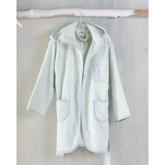 Μπουρνούζι Παιδικό Με Κουκούλα Bath Gabby Veraman-Grey Cotton Rythmos 1Τεμ