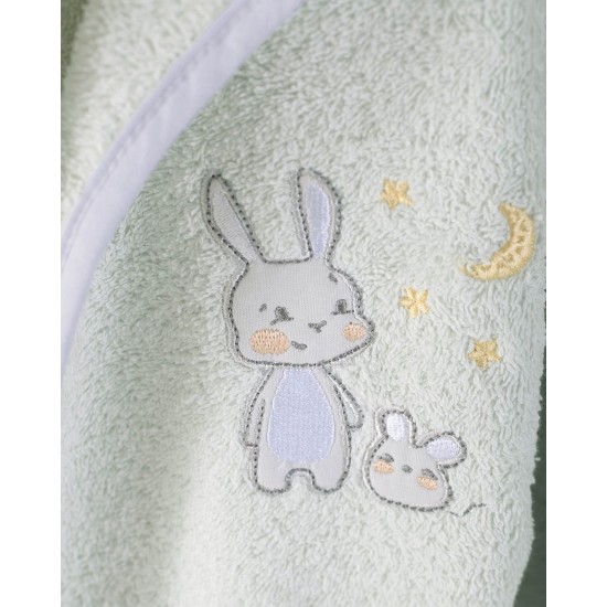 Μπουρνούζι Παιδικό Με Κουκούλα Bath Gabby Veraman-Grey Cotton Rythmos 1Τεμ