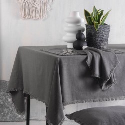 Τραπεζομάντηλο Dining Merit Grey Cotton Rythmos (150x220) 1Τεμ