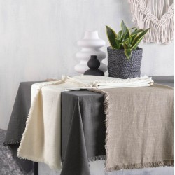 Τραπεζομάντηλο Dining Merit Grey Cotton Rythmos (150x220) 1Τεμ
