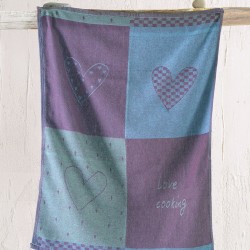 Πετσέτα Κουζίνας Kitchen Love Cooking Blue Cotton Rythmos (50x70) 1Τεμ
