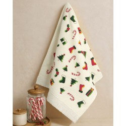 Ποτηρόπανο Christmas Holly Cotton Rythmos (40x60) 1Τεμ Ποτηρόπανο Christmas Holly Cotton Rythmos (40x60) 1Τεμ