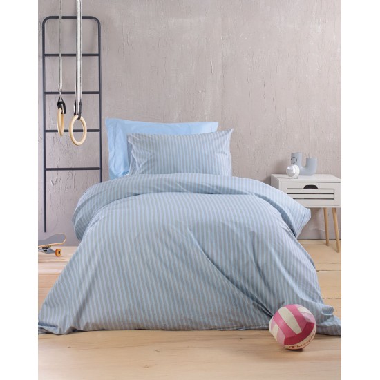 Κουβερλί Μονό Σετ Diva Polene Blue Polycotton Rythmos (160x240) 2Τεμ Κουβερλί Μονό Σετ Diva Polene Blue Polycotton Rythmos (160x240) 2Τεμ