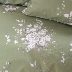 Σεντόνια Μονά Σετ Diva Linie Green Polycotton Rythmos (105x205+30 ) Με Λάστιχο 3Τεμ