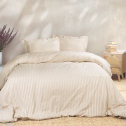 Σεντόνια Υπέρδιπλα Σετ Nexus Beige Rythmos (240x280) 4Τεμ