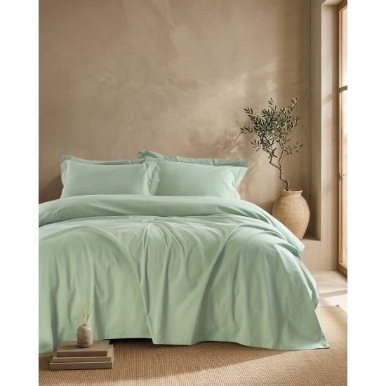 Σεντόνια Υπέρδιπλα Σετ Prewashed Whisper Mint Cotton Rythmos (240x280) 4Τεμ