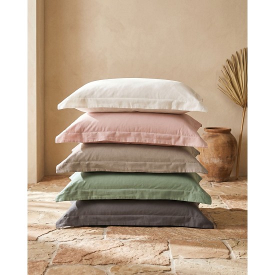 Σεντόνια Υπέρδιπλα Σετ Prewashed Whisper Mint Cotton Rythmos (240x280) 4Τεμ
