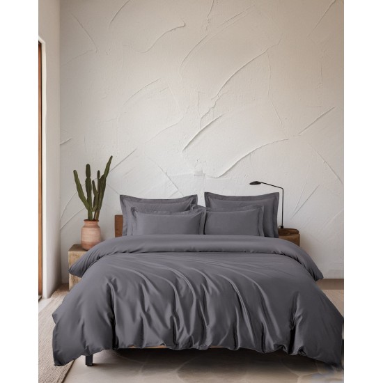 Παπλωματοθήκη King Σετ Glacier Grey-Brown 300TC Tencel Rythmos (240x260) 3Τεμ