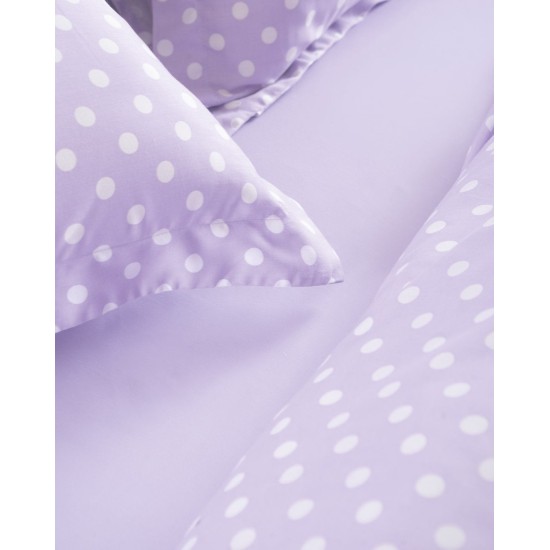 Κουβερλί Υπέρδιπλο Σετ Coquette Lilac 200TC Satin Cotton Rythmos (220x240) 3Τεμ
