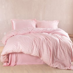 Πάπλωμα Υπέρδιπλο Σετ Coquette Pink 200TC Satin Cotton Rythmos (220x240) 3Τεμ