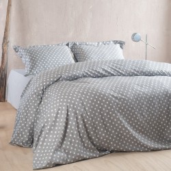 Πάπλωμα Υπέρδιπλο Σετ Coquette Grey 200TC Satin Cotton Rythmos (220x240) 3Τεμ