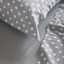 Πάπλωμα Υπέρδιπλο Σετ Coquette Grey 200TC Satin Cotton Rythmos (220x240) 3Τεμ