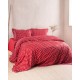 Πάπλωμα Υπέρδιπλο Σετ Coquette Red 200TC Satin Cotton Rythmos (220x240) 3Τεμ