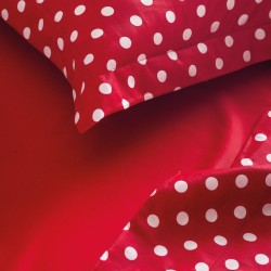 Πάπλωμα Υπέρδιπλο Σετ Coquette Red 200TC Satin Cotton Rythmos (220x240) 3Τεμ