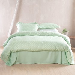 Πάπλωμα Υπέρδιπλο Σετ Coquette Mint 200TC Satin Cotton Rythmos (220x240) 3Τεμ