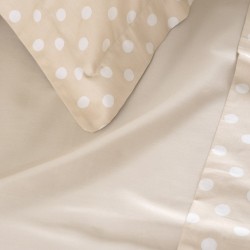 Πάπλωμα Υπέρδιπλο Σετ Coquette Beige 200TC Satin Cotton Rythmos (220x240) 3Τεμ