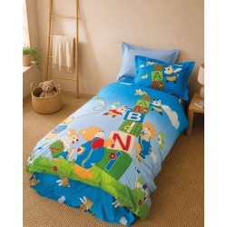 Σεντόνια Παιδικά Μονά Σετ Kids Bambini Satin Cotton Rythmos (160x260) 3Τεμ
