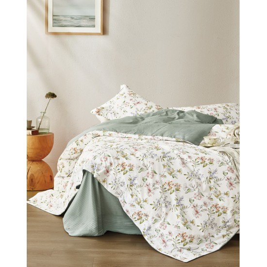 Πάπλωμα Υπέρδιπλο Σετ Status Rosado 230TC Satin Cotton Rythmos (235x250) 3Τεμ