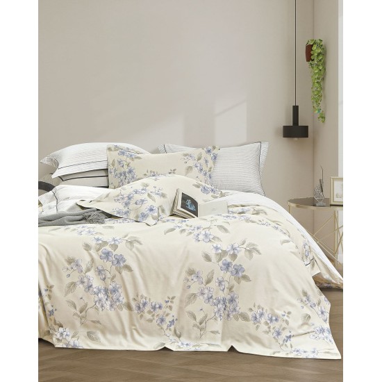 Κουβερλί Υπέρδιπλο Σετ Status Bayla 230TC Satin Cotton Rythmos (235x250) 3Τεμ