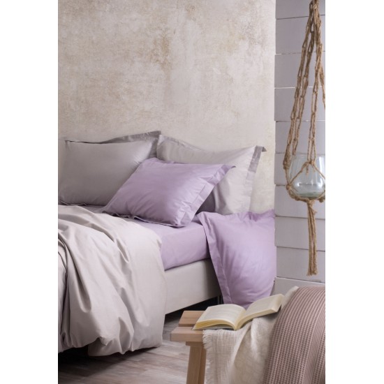 Σεντόνια Υπέρδιπλα Σετ Scenario 200TC Satin Cotton Rythmos (245x270) 4Τεμ