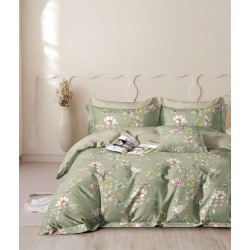 Σεντόνια Υπέρδιπλα Σετ Spirit Ursula 200TC Satin Cotton Rythmos (230x260) 4Τεμ