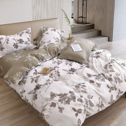 Πάπλωμα Υπέρδιπλο Σετ Spirit Ferny 200TC Satin Cotton Rythmos (220x240) 3Τεμ