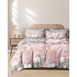 Σεντόνια Υπέρδιπλα Σετ Spirit Kiku 200TC Satin Cotton Rythmos (230x260) 4Τεμ