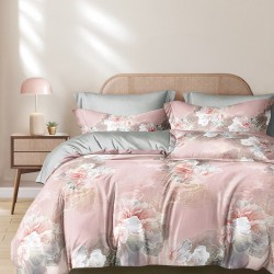 Πάπλωμα Υπέρδιπλο Σετ Spirit Kiku 200TC Satin Cotton Rythmos (220x240) 3Τεμ