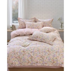 Παπλωματοθήκη Υπέρδιπλη Σετ Spirit Oasis 200TC Satin Cotton Rythmos (225x250) 3Τεμ