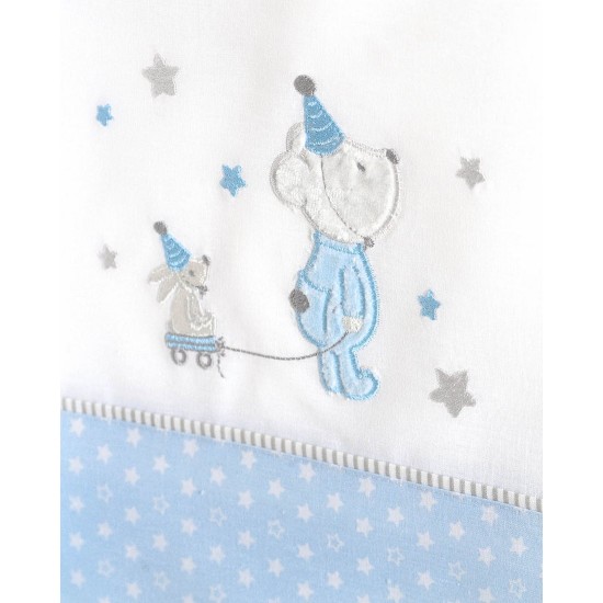 Σεντόνια Βρεφικά Κούνιας Σετ Newborn Felix Light Blue Cotton Rythmos (100x160) 3Τεμ Σεντόνια Βρεφικά Κούνιας Σετ Newborn Felix Light Blue Cotton Rythmos (100x160) 3Τεμ