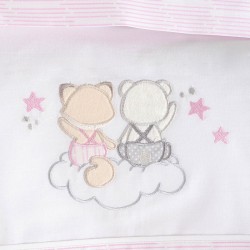 Σεντόνια Βρεφικά Κούνιας Σετ Bye Bye Pink Cotton Rythmos (100x160) 3Τεμ Σεντόνια Βρεφικά Κούνιας Σετ Bye Bye Pink Cotton Rythmos (100x160) 3Τεμ