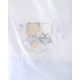 Σεντόνια Βρεφικά Φανελένια Κούνιας Σετ Bye Bye L.Blue Cotton Rythmos (100x160) 3Τεμ