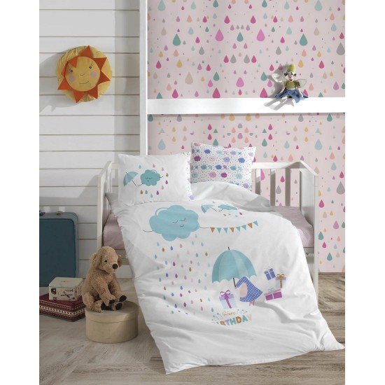 Σεντόνια Βρεφικά Κούνιας Σετ Newborn Happy Birthday Cotton Rythmos (100x150) 3Τεμ Σεντόνια Βρεφικά Κούνιας Σετ Newborn Happy Birthday Cotton Rythmos (100x150) 3Τεμ