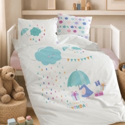 Πάπλωμα Βρεφικό Κούνιας Newborn Happy Birthday Cotton Rythmos (110x150) 1Τεμ