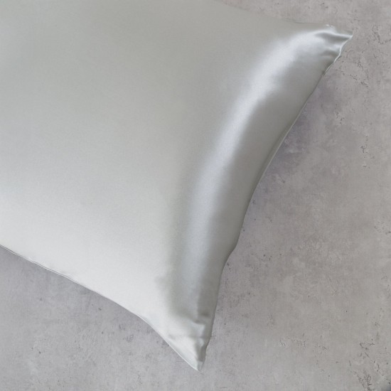 Μαξιλαροθήκη Μεταξωτή Silk Sleep Grey Rythmos (50x70) 1Τεμ