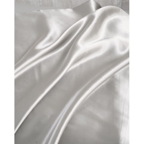 Μαξιλαροθήκη Μεταξωτή Silk Sleep Grey Rythmos (50x70) 1Τεμ