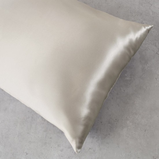 Μαξιλαροθήκη Μεταξωτή Silk Sleep Beige Rythmos (50x70) 1Τεμ