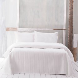 Κουβερλί Υπέρδιπλο Σετ Coverlet Jazz Ecru Micosatin Rythmos (220x240) 3Τεμ