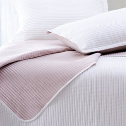 Κουβερλί Υπέρδιπλο Σετ Coverlet Jazz Double Face Ecru-Poudra Micosatin Rythmos (220x240) 3Τεμ