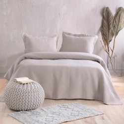 Κουβερλί Μονό Σετ Alloure 01 Beige Micro Rythmos (160x240) 2Τεμ