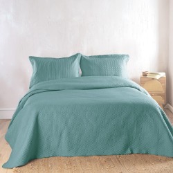Κουβερλί Υπέρδιπλο Σετ Allure Petrol Microsatin Rythmos (220x240) 3Τεμ