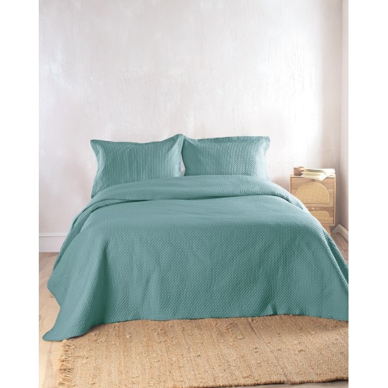 Κουβερλί Μονό Σετ Allure Petrol Microsatin Rythmos (160x240) 2Τεμ