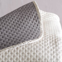 Κουβερλί Υπέρδιπλο Σετ Alloure 02 Double Face Ecru-Grey Micro Rythmos (220x240) 3Τεμ Κουβερλί Υπέρδιπλο Σετ Alloure 02 Double Face Ecru-Grey Micro Rythmos (220x240) 3Τεμ